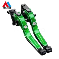 motorcycle accessories aluminum adjustable folding brake clutch levers handlebar%c2%a0for yamaha ninja400 ninja 400 2018 2019 2020