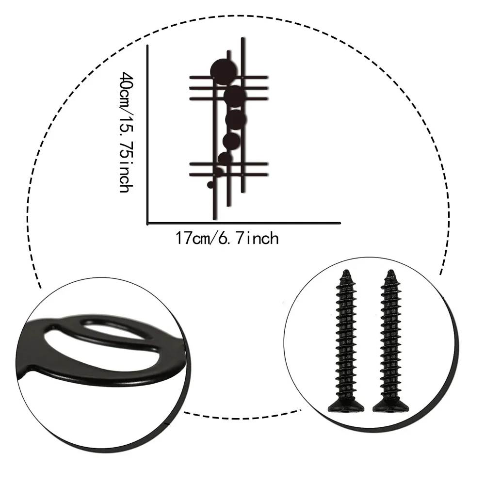 Современное Геометрическое Металлическое Настенное Искусство Абстрактный