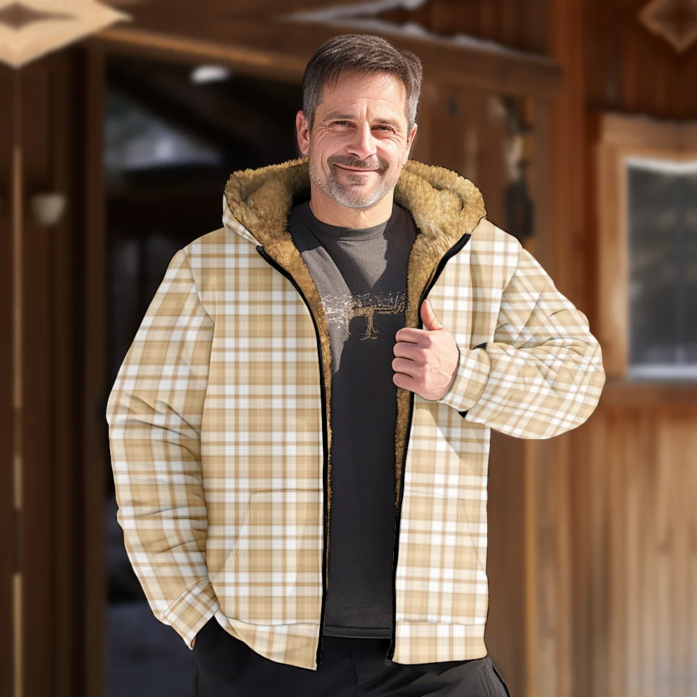 Мужские зимние куртки пальто модная винтажная хлопковая одежда в клетку