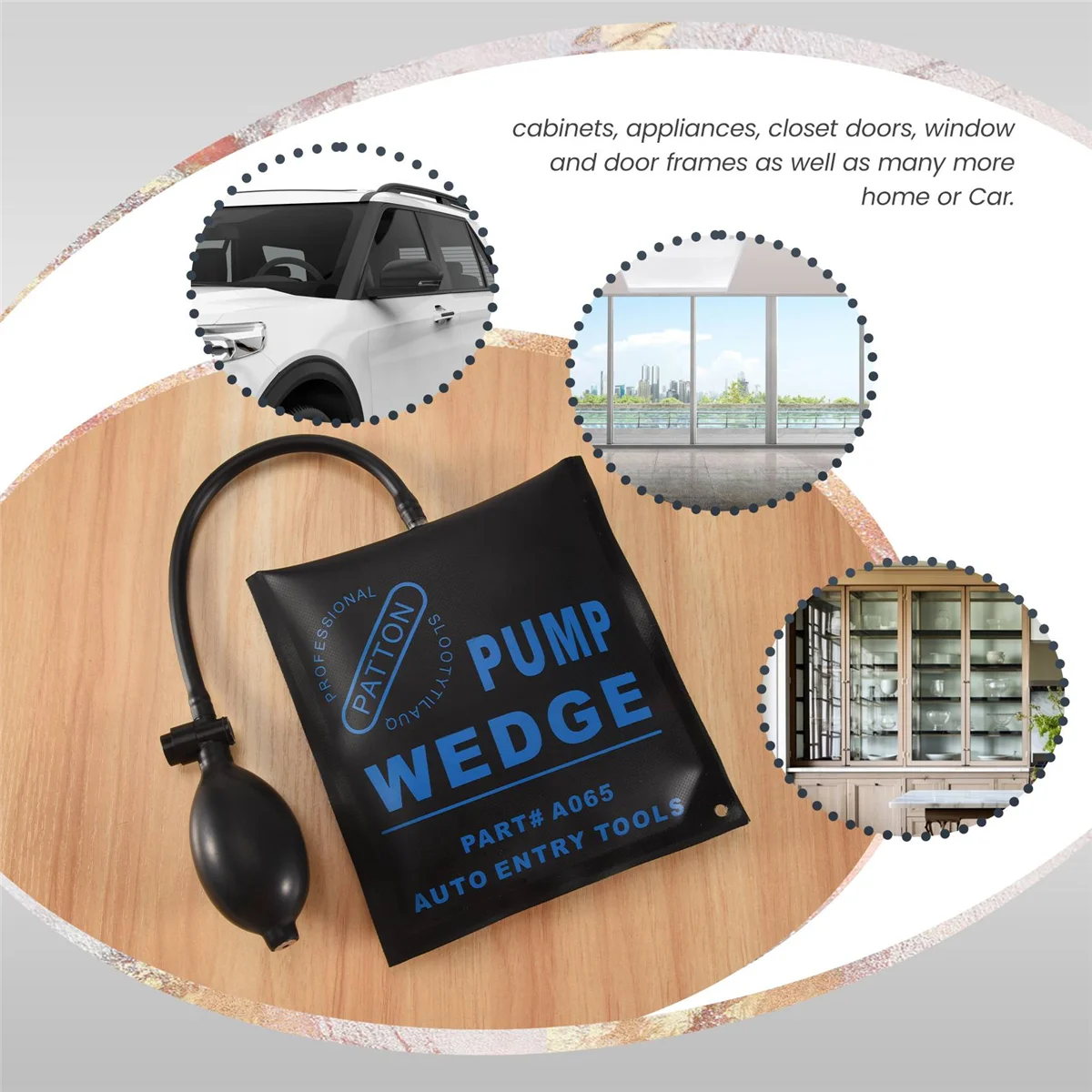 Автомобильный воздушный насос клиновой надувной ручной набор инструментов для