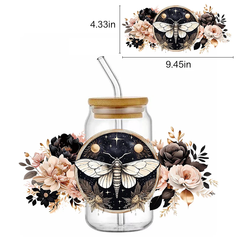 

UV DTF наклейки для чашек с цветами