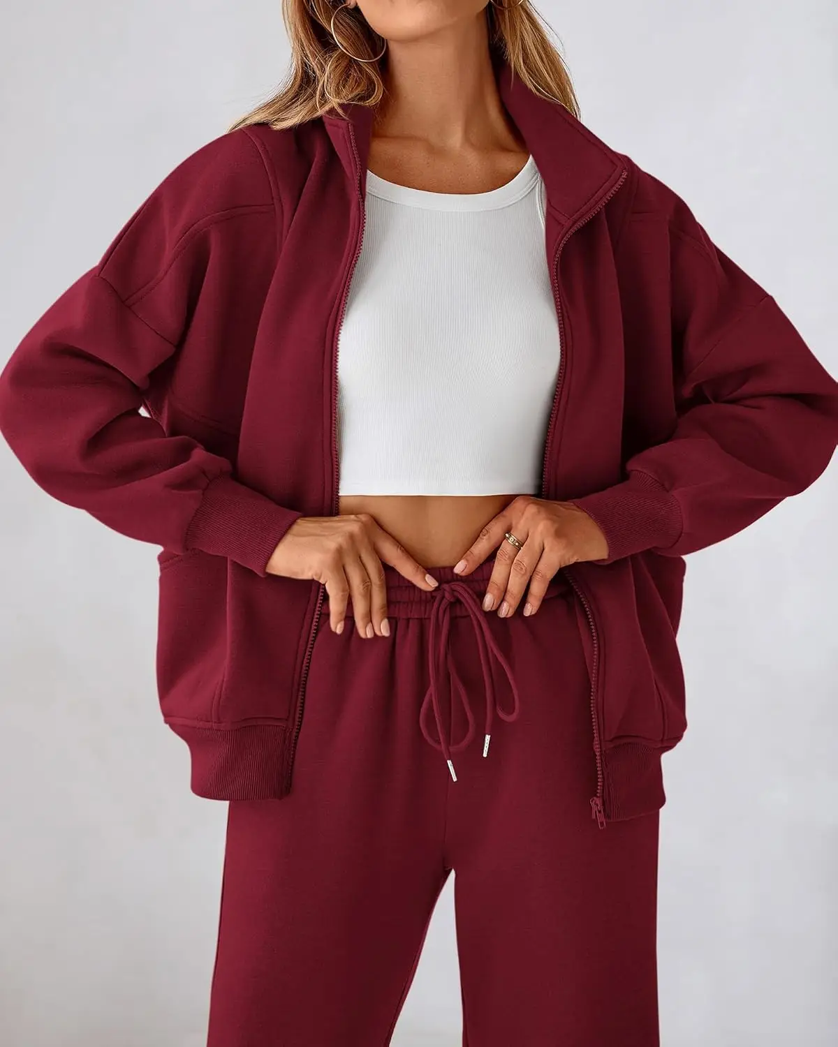 Современный цельный бархатный и утолщенный осенне-зимний теплый комплект одежды