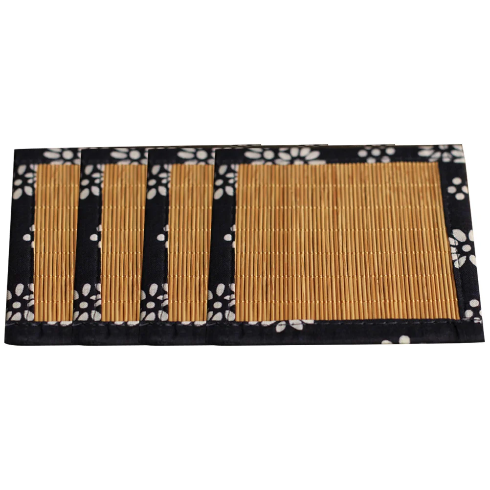 

Coasters Cup Mat Coaster Table Pads Tea Bamboo Mug Teacup Trivet Weaving Insulated Woven Non Hot Pad Placemat Mats Water