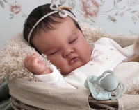 20inch bebe reborn doll kit ashia cute sleeping baby lifelike soft touch reborn baby doll doll girls reborn baby accessories