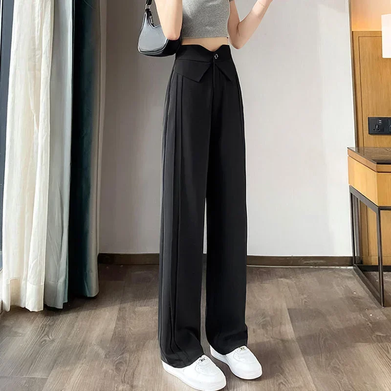 Брюки для женщин прямые брюки с высокой талией эстетические женские G Trends