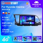 Автомагнитола 2 Din на Android 10 для Hyundai Elantra 2015, 2016, 2017, 2018, 2019, 4G, Wi-Fi, мультимедийный видеонаблюдение, GPS, без DVD-плеера
