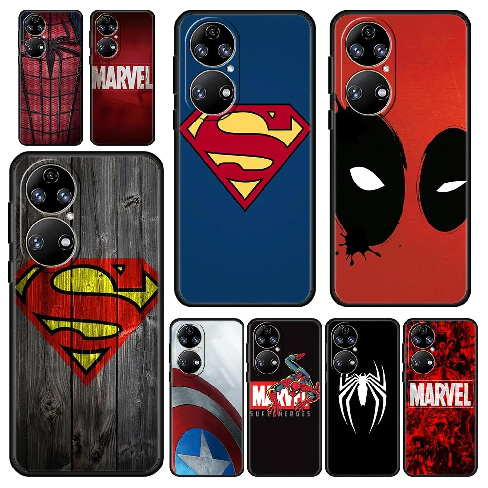 

Cover Case for Huawei P20 P30 P40 P50 Lite E Pro Nova 5T 7i 8i 9 SE Pro Y6 Y7 Y9 P Smart Trend Shell Funda Spiderman Marvel