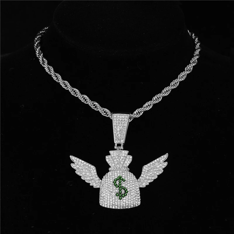 Подвеска D &amp Z с отделением для денег и сумкой в виде крыльев диаметром 13 мм