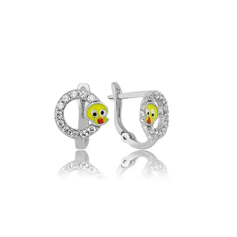 

Детская бирка Tevuli из серебра 925 пробы с фианитами