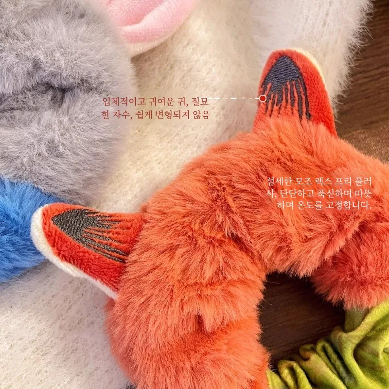 Плюшевая повязка для волос Fox Nick серия Crazy Animal веревка Джуди женская на голову с