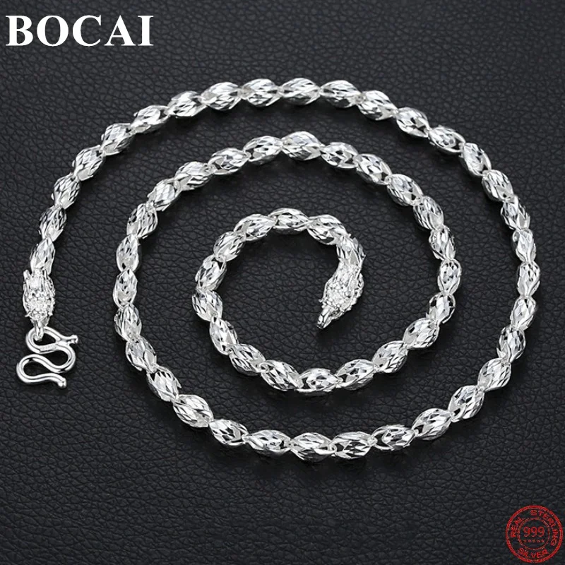 Мужское и женское ожерелье из серебра 2023 пробы с драконом