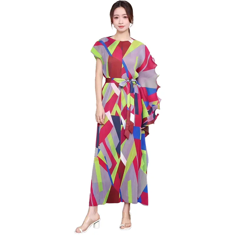 Необычное платье Advanced Sense соответствующее цвету геометрическое летнее женское