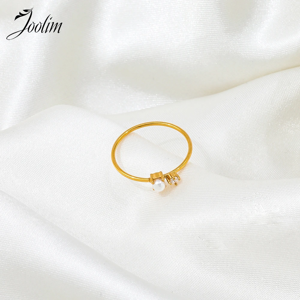 Кольцо Joolim из поливинилхлоридной стали для женщин элегантное модное ювелирное