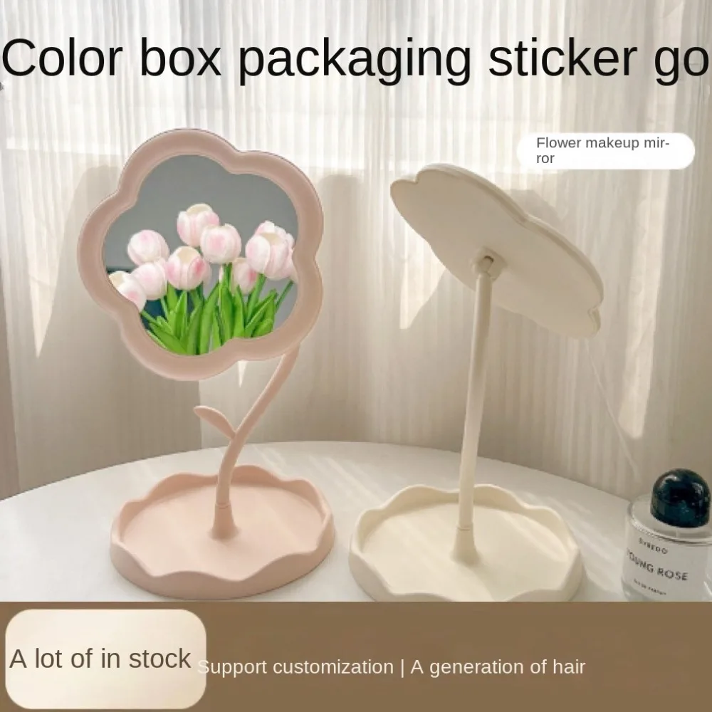 Прозрачные настольные зеркала для макияжа высокой четкости 360° ° Вращающееся