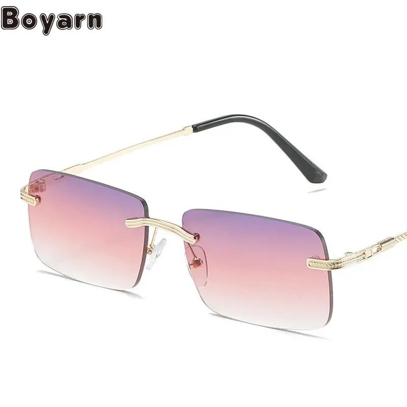 Boyarn New Gafas De Sol Square Small Frame Sunglasses Men's And Women's Retro Borderless Ocean Film Trend |