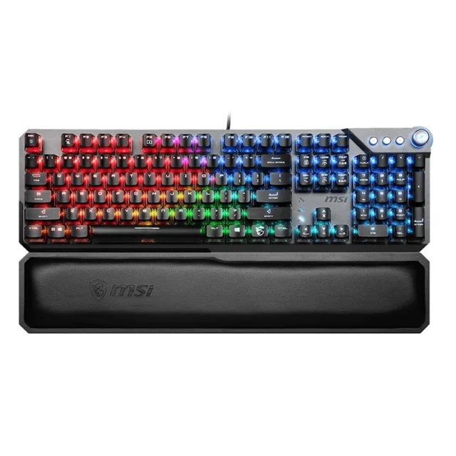 

GK71SONIC mechanical keyboard red axis RGB dazzling cable sports keyboard 104 keys double touch touch