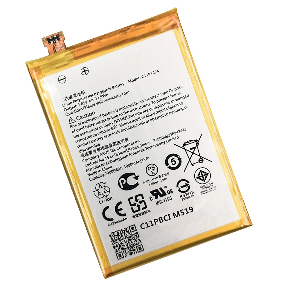 

C11P1424 Mobile Phone Battery For Asus ZenFone 2 ZenFone2 Z00AD Z00BD ZE551ML ZE550ML 3000mAh