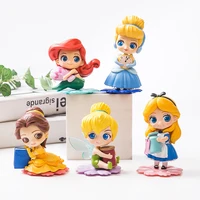 16 style 9 11cm princess figure toys aladdin sofia belle cinderella alice sleeping beauty pvc model collection toy girls gifts