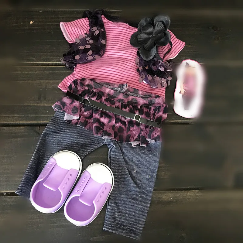 Одежда для куклы платье 18-дюймовой американской 43 см предметы новорожденных zapf