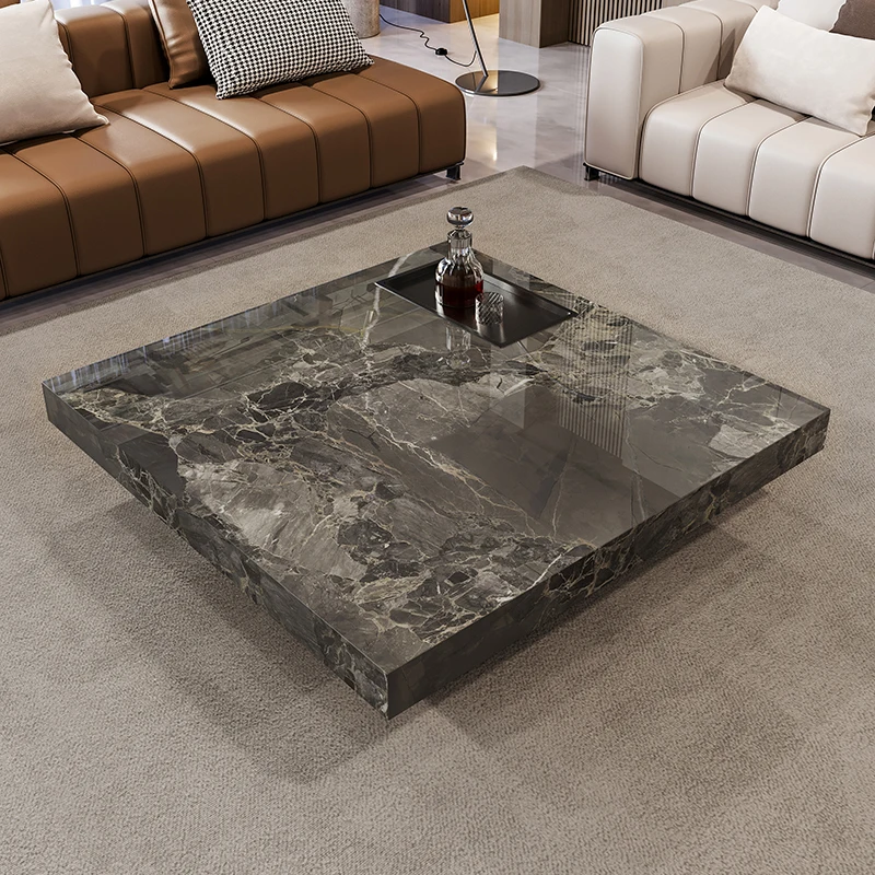 Легкий роскошный высококачественный журнальный столик из каменной плиты