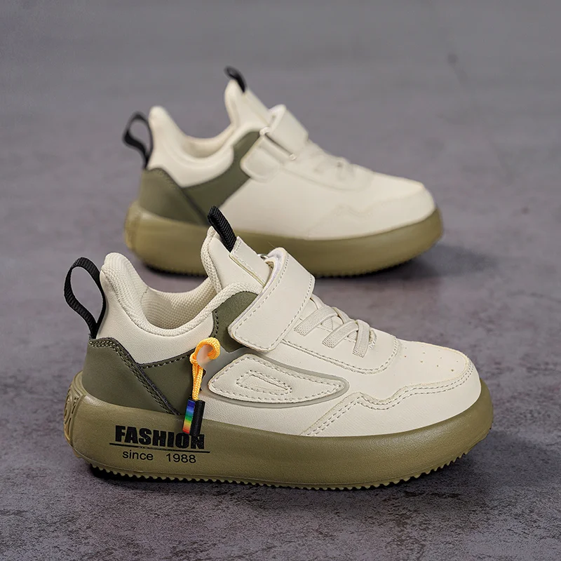 Boys Shoes 2022 New Leather Casual Sports Shoes for Children Warm Fashion Running Shoes for Boys and Girls In Autumn and Winter