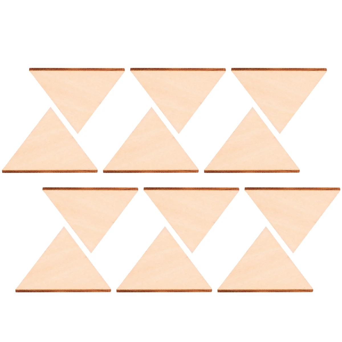 

Triangular Wood Chips Wooden Slices Pendant Painting Pieces Craft DIY Crafts Triangle