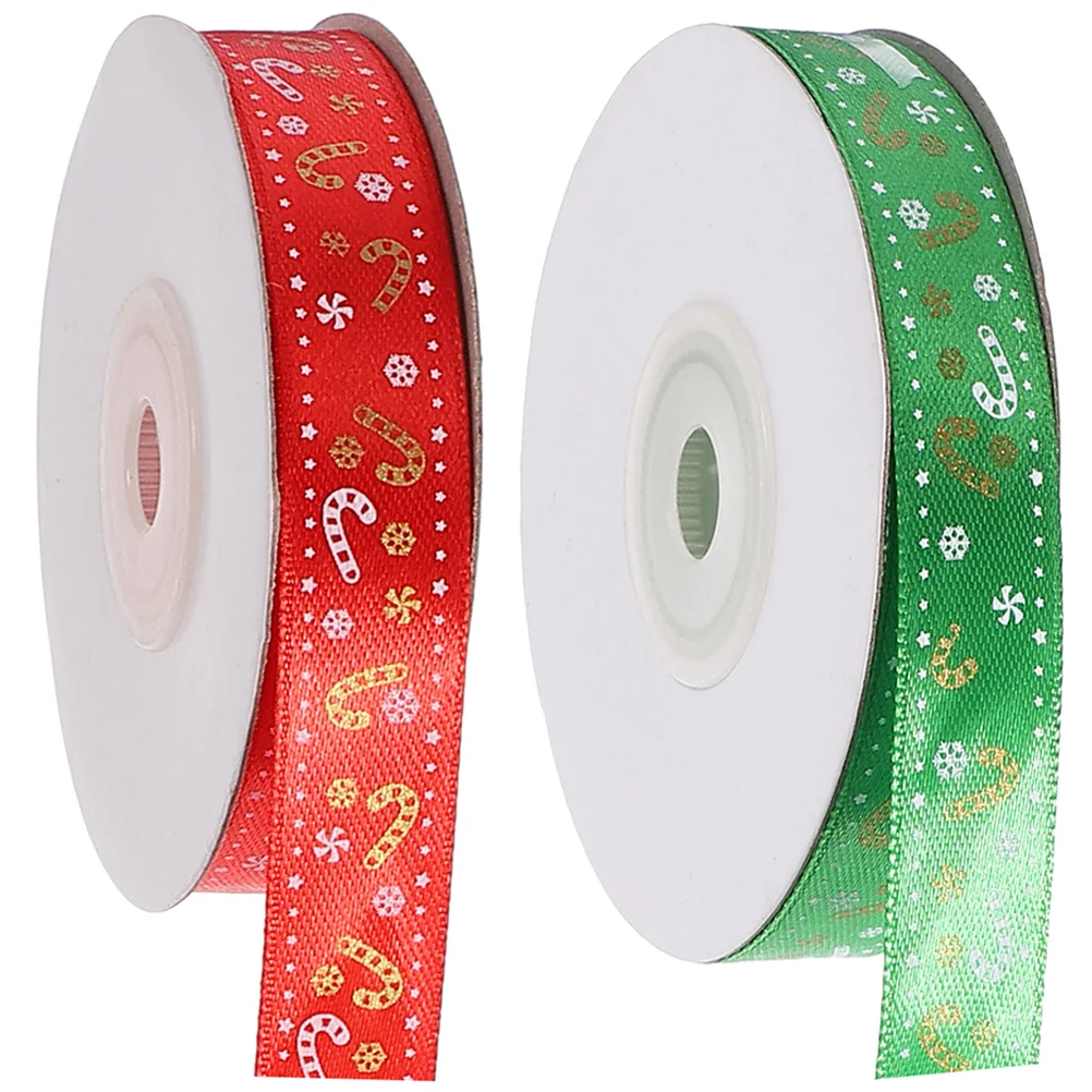 

Ribbon Christmas Gift Xmas Wide Wired Craft Party Wrapping Candy Diy Ribbons Tree Holiday Decoration Hanging Making Bow Package