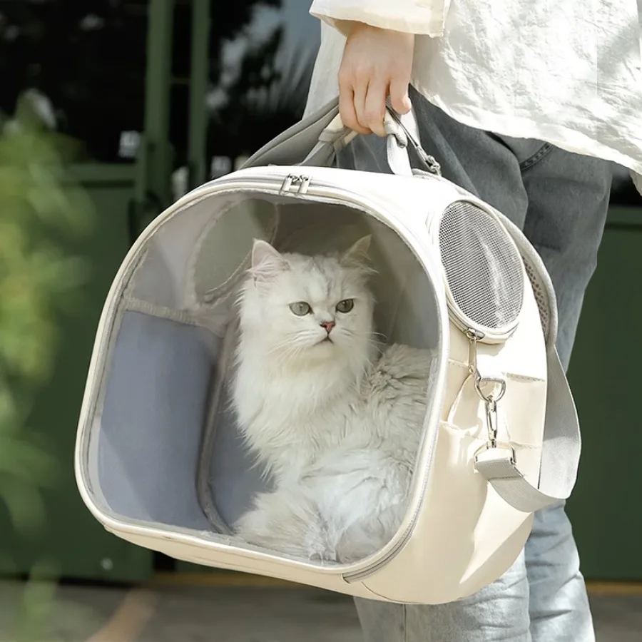 

Breathable Large Space Cat Carry Bag Travel Transporter Outdoor Transparent Cage Dog Backpack Portable Cute Mochilas Pet Carrier