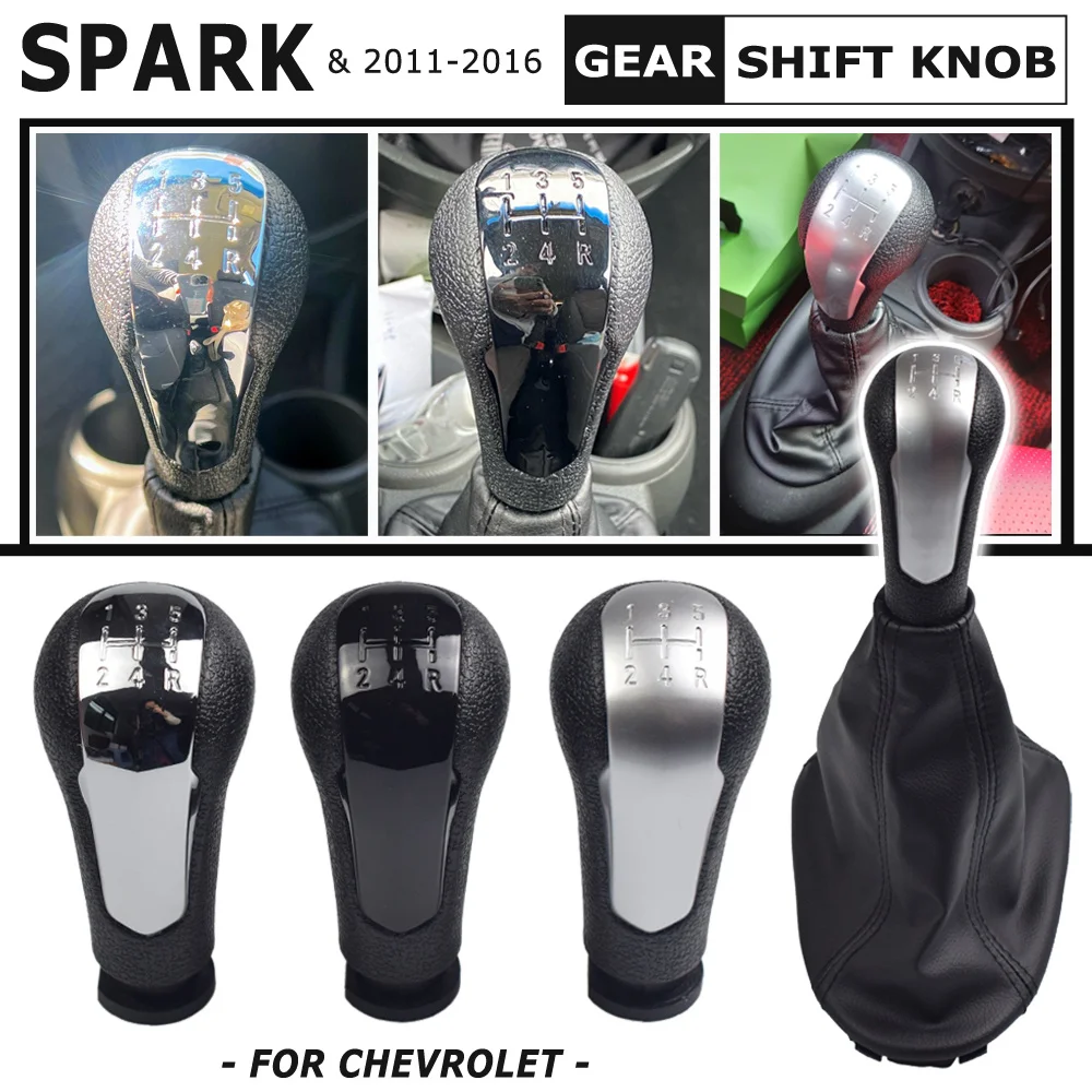 

Gear Shift Lever Knob a Manual Gearbox Handball For Chevrolet Spark 2011 2013 2014 2015 2016 Car Styling Interior Parts