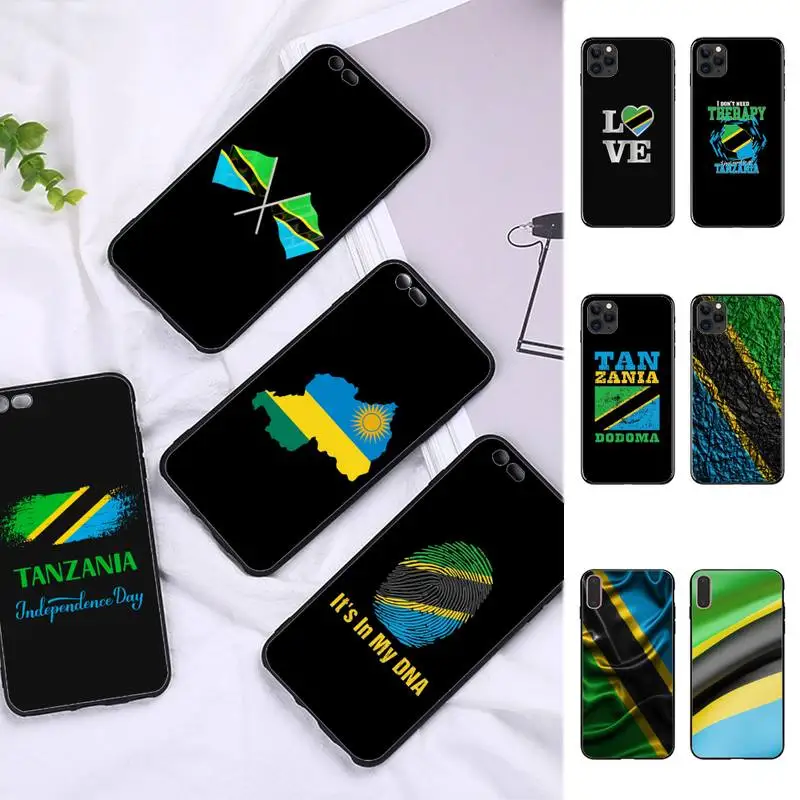 

Tanzania National Flag Phone Case for iPhone 11 12 13 Mini Pro Max 8 7 6 6S Plus X 5 SE 2020 XR XS Funda Case