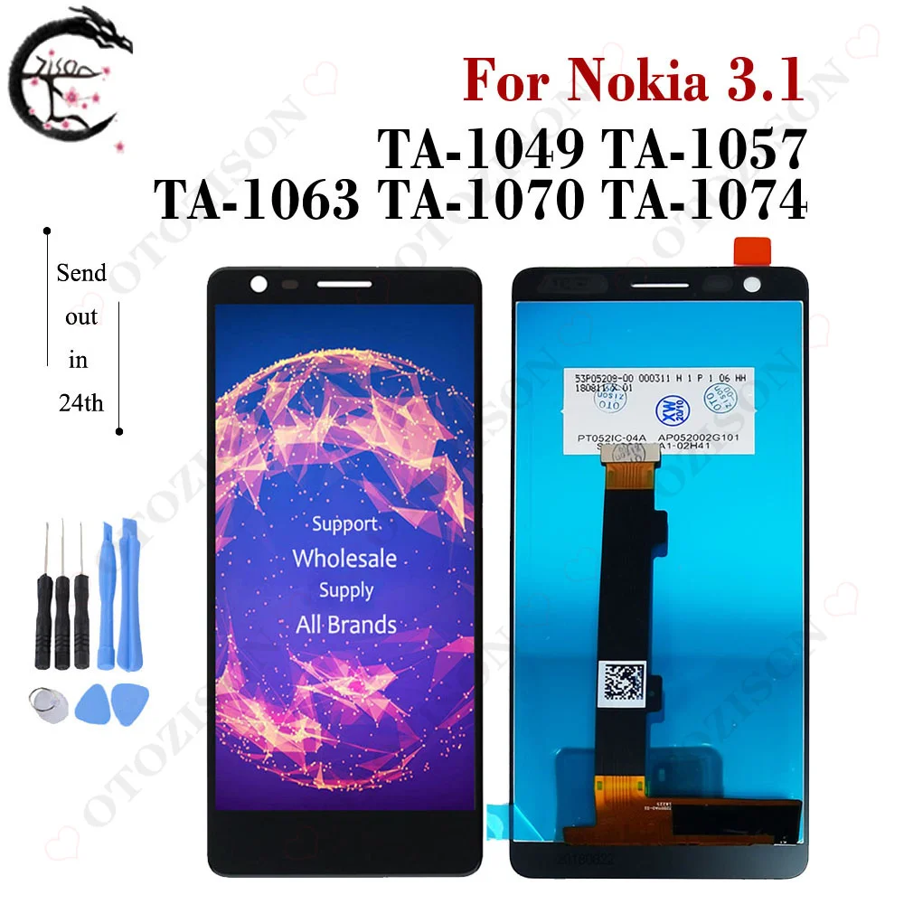 ЖК-дисплей 5 2 дюйма для Nokia 3.1 LCD Display TA-1049 TA-1057 TA-1063 TA-1070 TA-1074 сенсорный экран с