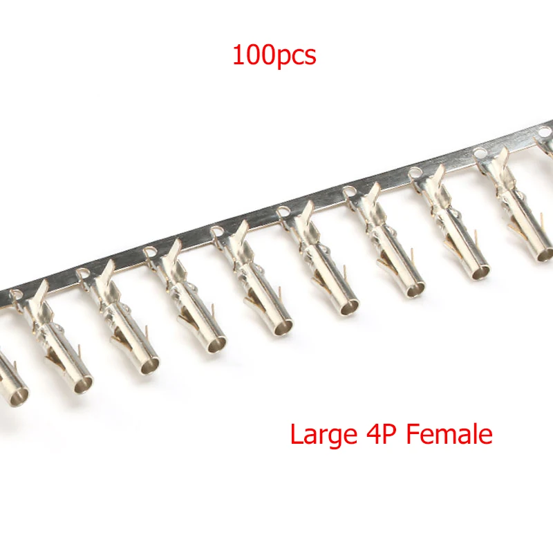 

100 шт., большой женский тростник 4P диаметром 5,08 мм, фотоэлемент 5,08 для корпуса, чехол 5,08 мм, гнездовой разъем