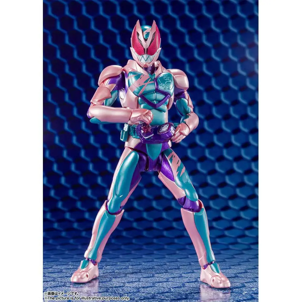 

In Stock Tronzo Original Bandai SHF KAMEN RIDER REVICE Barid Rex Genome Movable Action Figure Toy Gifts Collection Model