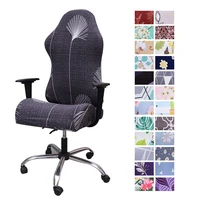 office computer gaming chair covers stretch spandex armchair gamer seat cover printed household racing desk rotating slipcovers