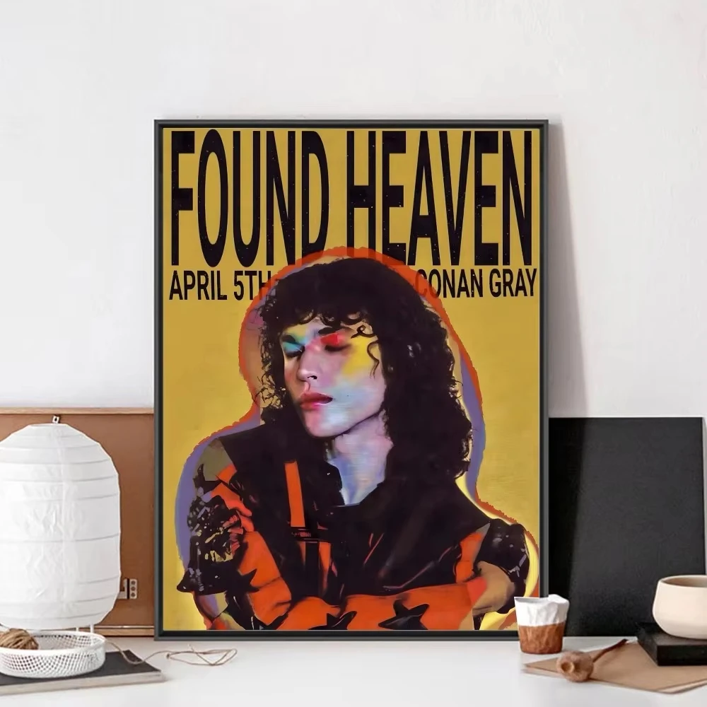 Постер chanteur du Conan Gray Found Heaven sans frame в бумажной крафт-бумаге для бара-клуба картина