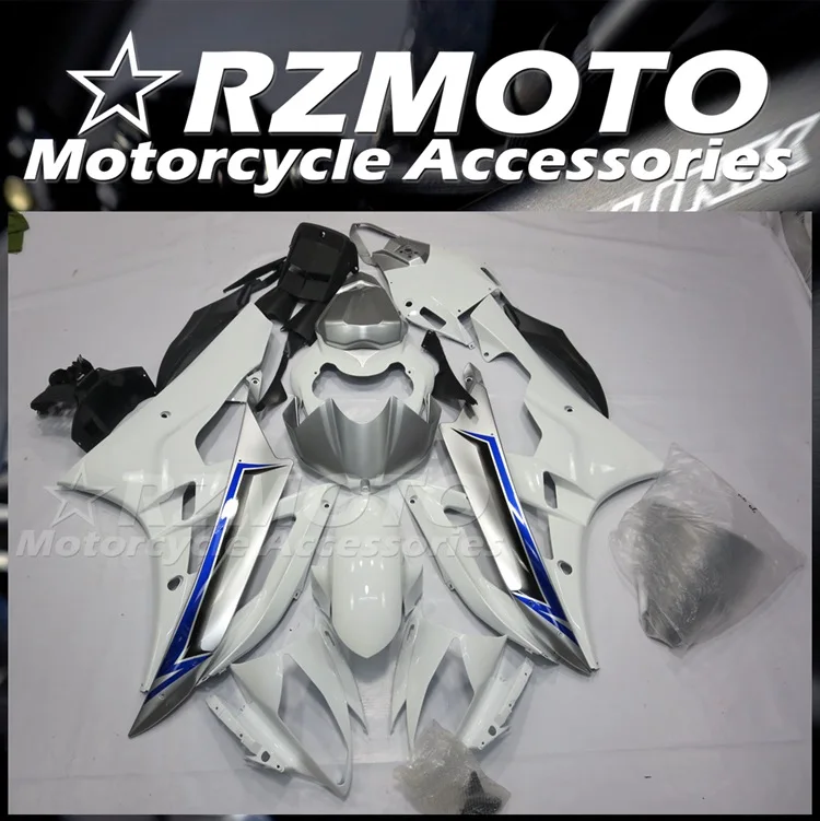 

Injection Mold New ABS Whole Fairings Kits fit for YAMAHA YZF-R6 2006 2007 YZF R6 06 07 Bodywork set Custom Free Silver White