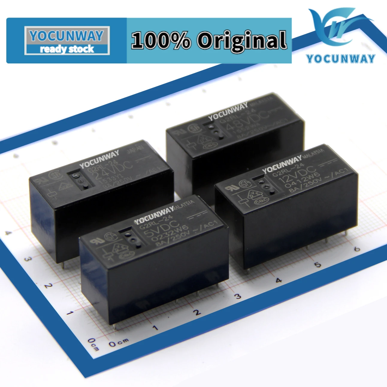 1 шт. новая Оригинальная Φ 5VDC 12VDC 24VDC 48VDC JapanOMRON 8A/250VAC