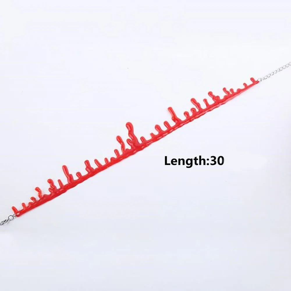 Ожерелье в виде кровавого шрама на Хэллоуин искусственное ожерелье для косплея