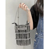 mini crossbody bags for women 2022 chains woven designer bag women shoulder bag phone flap handbags and purse evening sling bags