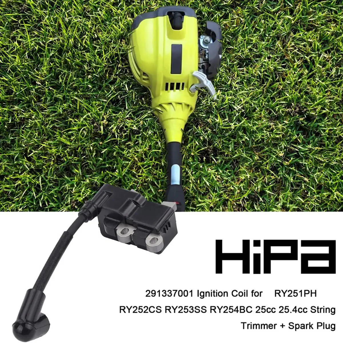 Катушка зажигания 291337001 для триммера Ryobi RY251PH RY252CS RY253SS RY254BC 25Cc 25.4Cc + Свеча