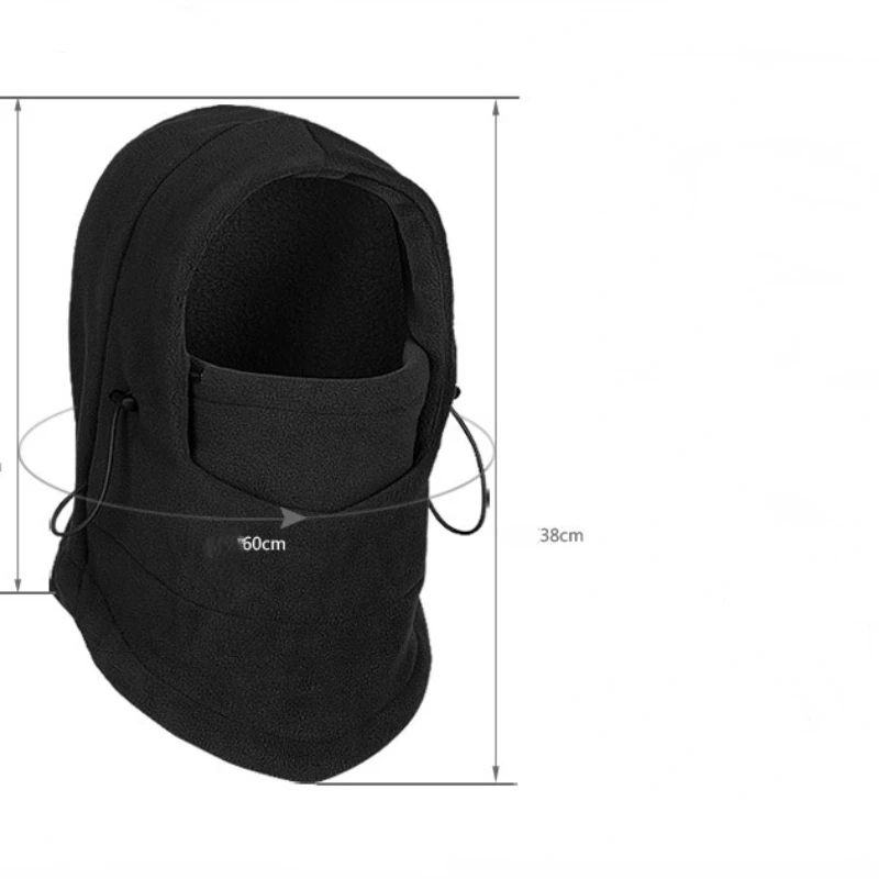 

Мужская теплая флисовая шапка 2022, теплый шарф для шеи, походный шарф с капюшоном, ветрозащитная теплая шапка, зимняя Бандана с черепом, шапки...