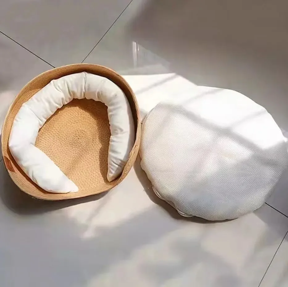 

Cat Nest with Pillow Handmade Cat Kitten Bed Removable and Washable Pet Supplies Ready Stock