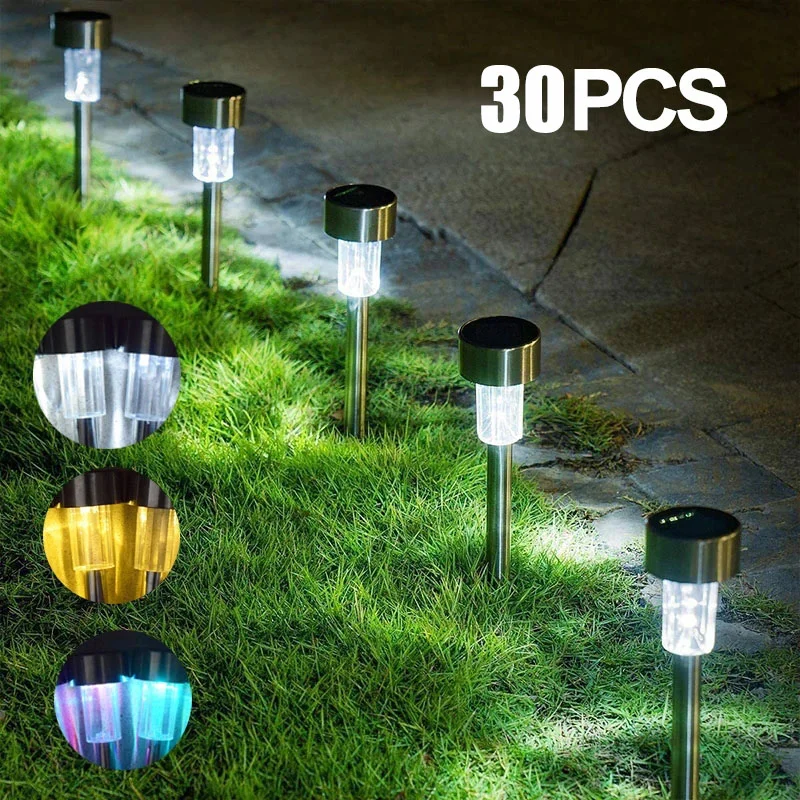 

Outdoors Led Solar Lights Outdoor Solar Led Lawn Lamps Street Lighting Luminaria for Garden Decoration Solar Powered Path Lights