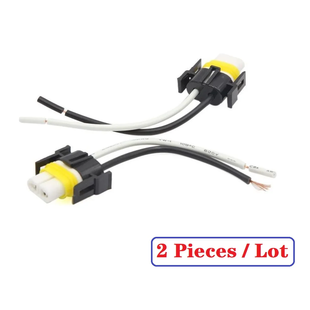 H11 880 H8 Female Ceramic plug Harness Connector REPLACEMENT sockets pigtail High-Temp