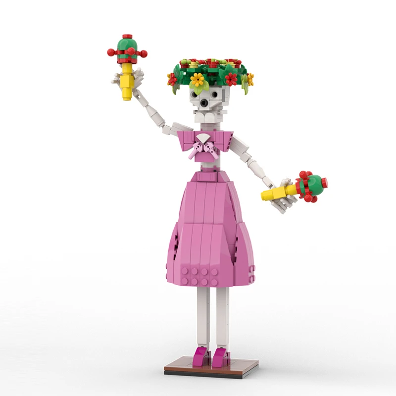 

Креативная и веселая сборка MOC на Хэллоуин, модель ручной работы, сборка, строительные блоки, детские развивающие игрушки, подарок на день рождения