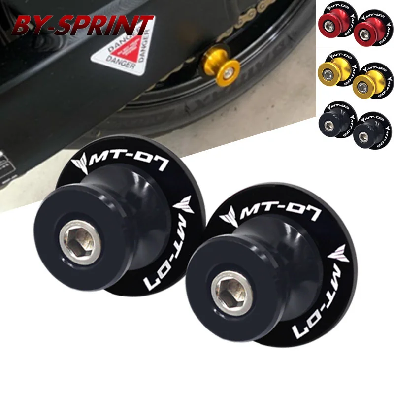 

Motorcycle CNC Swingarm Spools Stand Screws Cover Swing Arm Cap For YAMAHA MT-09 MT-07 MT03 MT-10 FZ07 FZ09 FJ09 2014-2022