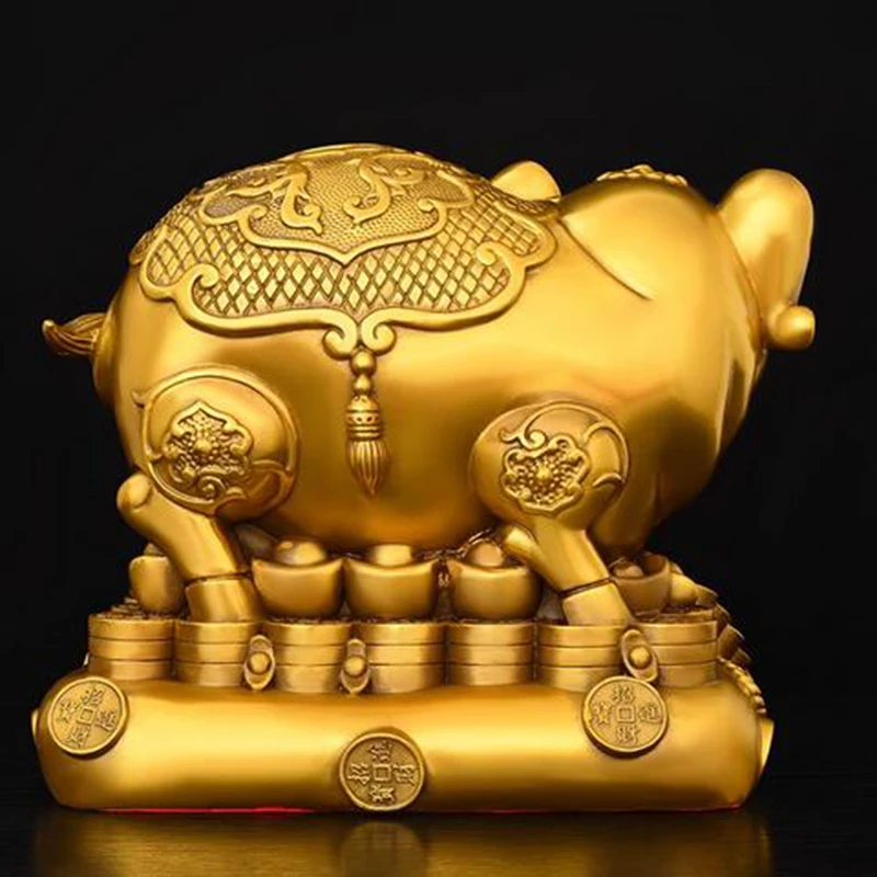 Чао Цай фу Чжу Фу Ван Цянь Джао Цзинь Бао медное украшение для дома