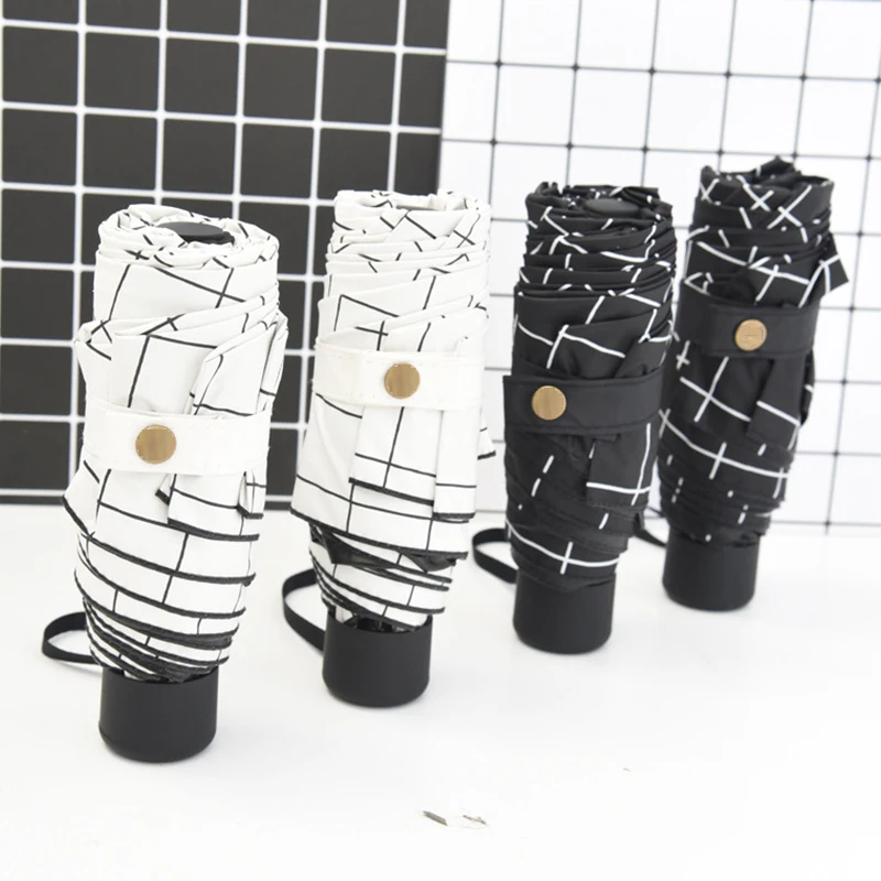 

Fashion Small Portable Folding Girls Umbrella Rain Women Gift Mini Pocket Waterproof Travel Anti-UV Parasol
