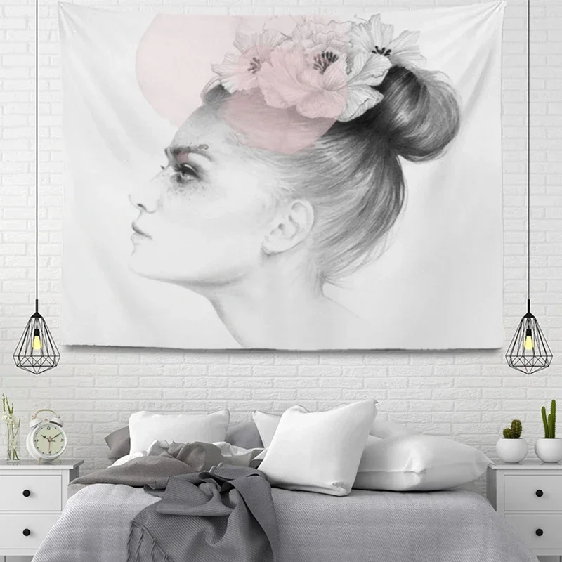 Настенный гобелен в эстетическом стиле украшение для дома и комнаты большая
