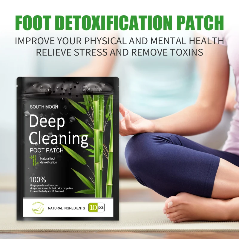 

10-200PCS Deep Detox Foot Stickers for Stress Relief Deep Sleep Natural Herbal Toxins Clean Feet Slimming Cleansing Foot Patches